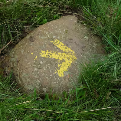 Flecha amarilla del Camino